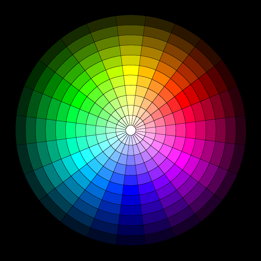 Цветовой круг онлайн по фото