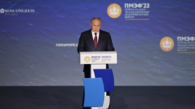 Выступление Путина на ПМЭФ в этом году стало рекордно продолжительным