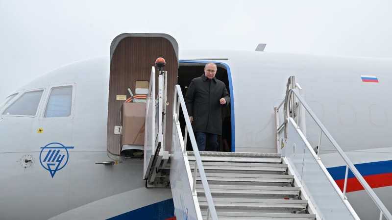 Путин прилетел в Ставрополь