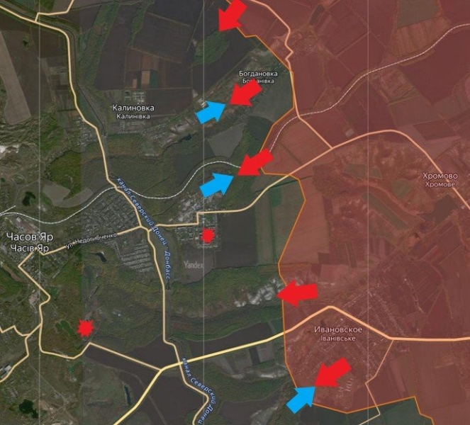 Свежая карта боевых действий на Украине по данным на 12:00 мск от 01.04.2024. Последние новости СВО на сегодня