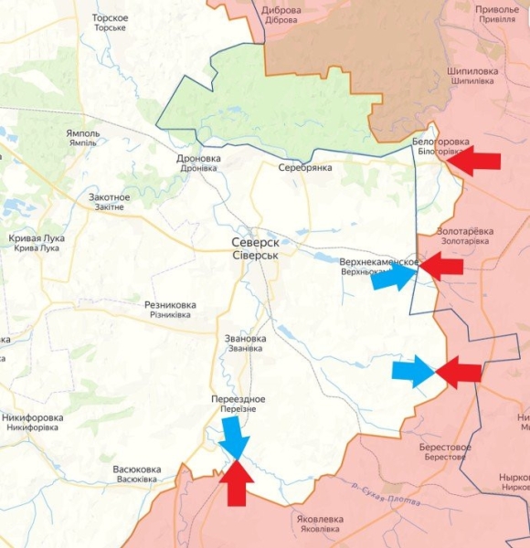 Свежая карта боевых действий на Украине по данным на 12:00 мск от 03.04.2024. Последние новости СВО на сегодня
