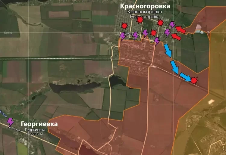 Обновлённая карта боевых действий на Украине в зоне СВО по состоянию на сегодня, 30.05.2024: данные на 12:00 мск