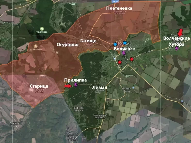 Последние новости СВО на 19 мая 2024. Карта боевых действий на Украине на сегодня, ВС РФ атакуют на Харьковском направлении