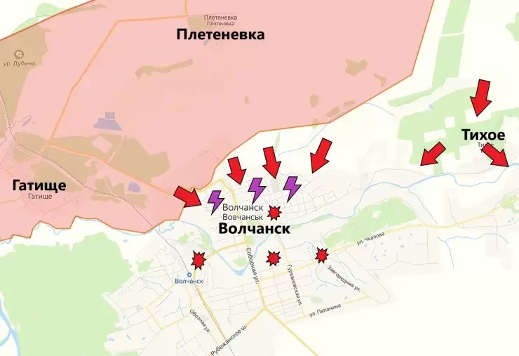 Свежие новости СВО на 14.05.2024. Карта боевых действий на Украине на сегодня. На подступах к Липцам завязались бои