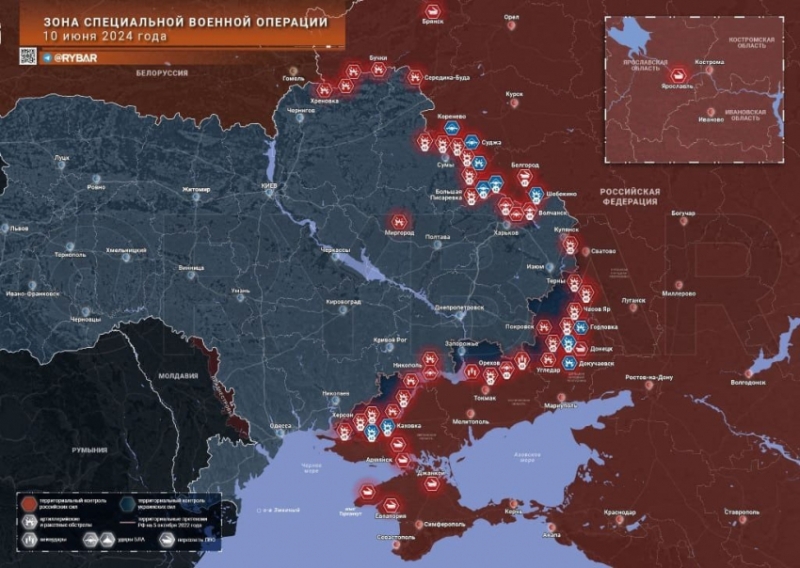 Последние новости СВО на 11 июня 2024. Карта боевых действий на Украине на сегодня, сводки с фронта военной спецоперации