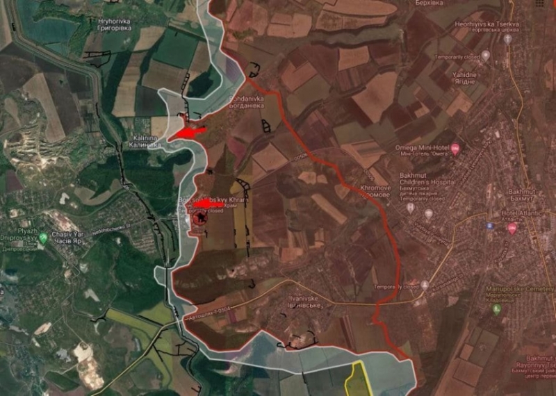 Свежая карта боевых действий на Украине (данные на 16:00 мск): ВС РФ продвинулись западнее Нетайлово
