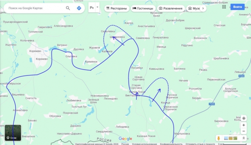 Новая карта боевых действий в Курской области на 22.08.2024: обзор последних событий на сегодня