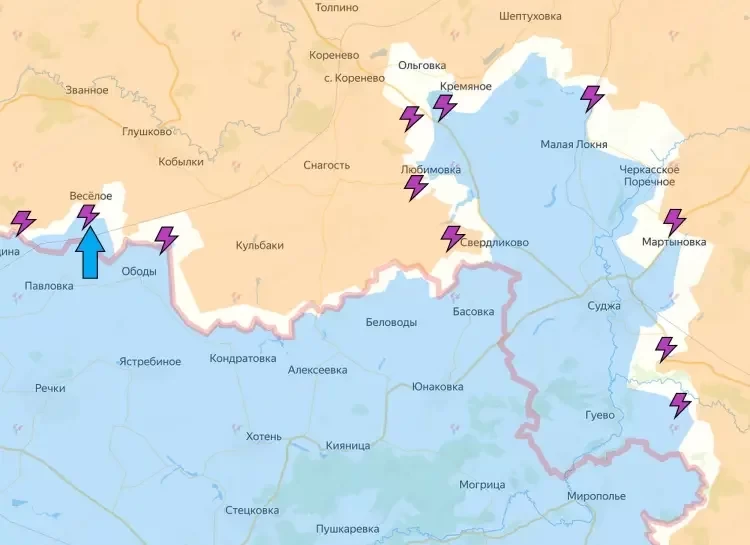 Ситуация в Курской области 23.09.2024. Карта боевых действий на сегодня, обстановка в приграничье