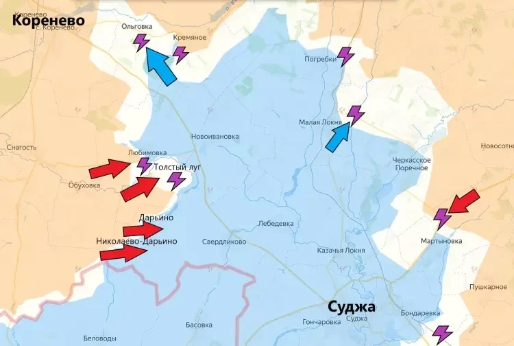 Ситуация в Курской области на 19.09.2024. Карта боевых действий на сегодня. ВС РФ продвигаются, уничтожая противника