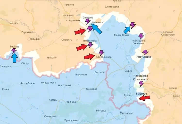 Ситуация в Курской области на 30.09.2024. Карта боевых действий на сегодня