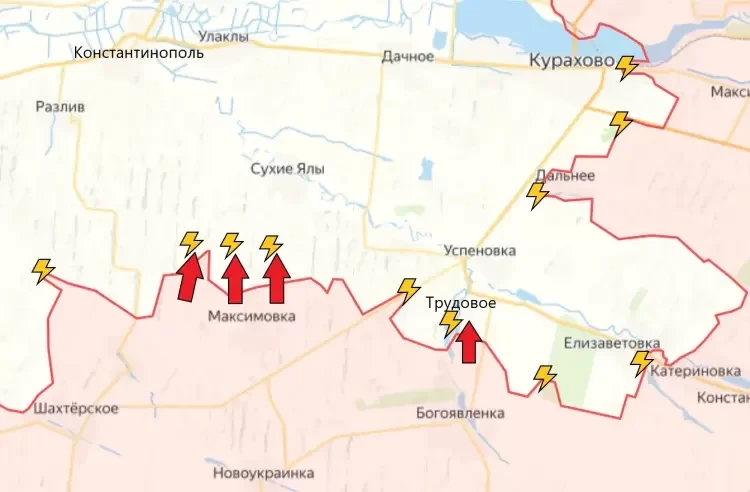 Обновлённая карта боевых действий на Украине: ситуация на фронтах СВО на 18 ноября 2024