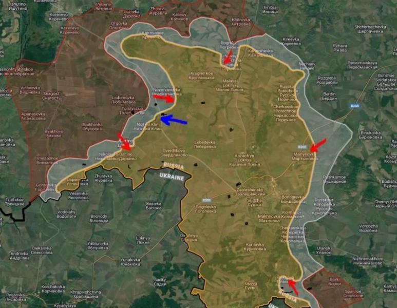 Опубликована новая карта боевых действий в Курской области по состоянию на пятницу, 15 ноября 2024