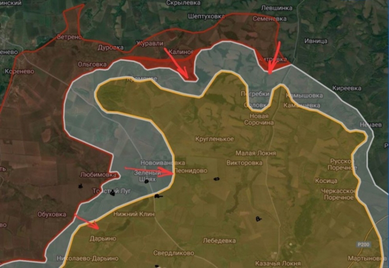 Опубликована новая карта боевых действий в Курской области по состоянию на воскресенье, 10 ноября 2024