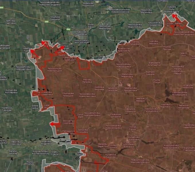 Обновлённая карта боевых действий на Украине по данным на 14:00 мск от 29.01.2025: обстановка в зоне СВО на сегодня