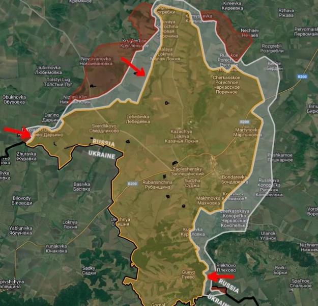 Опубликована новая карта боевых действий в Курской области по состоянию на среду, 22 января 2025 года