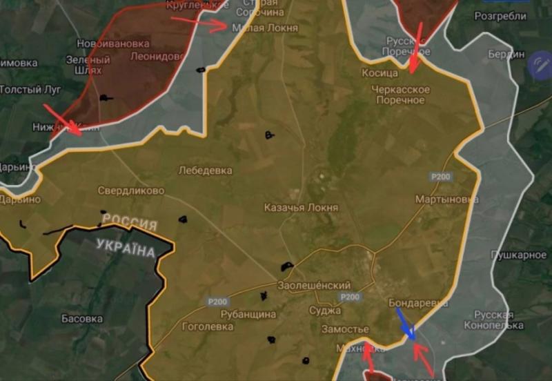 ВС РФ продолжают бои в Малой Локне в Курской области: карта боевых действий по состоянию на субботу, 18 января 2025 года