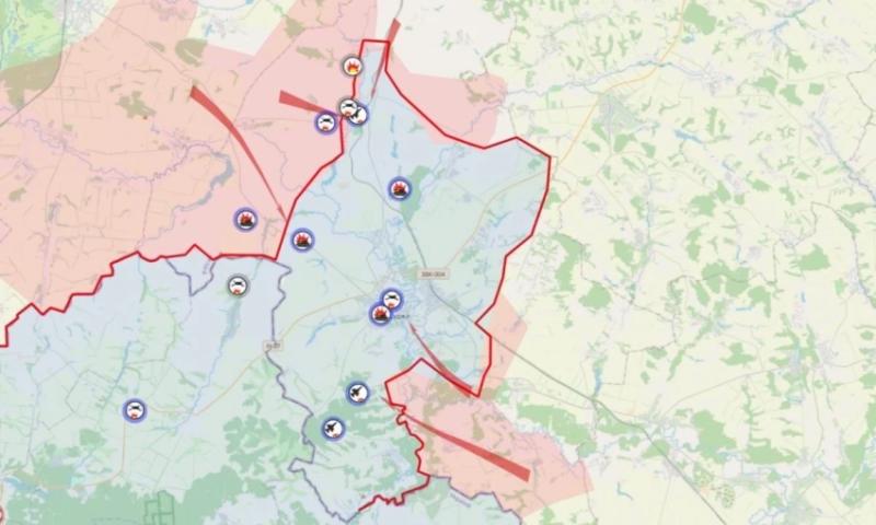 Опубликована новая карта боевых действий в Курской области по состоянию на пятницу, 28 февраля 2025 года