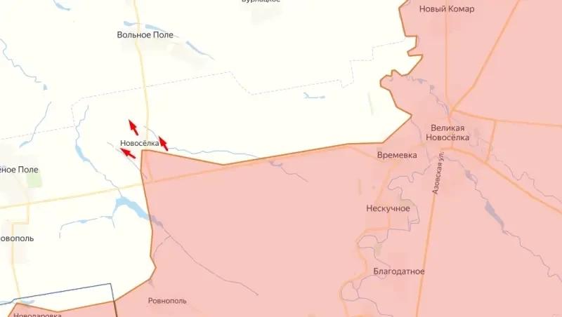 Поступают сообщения о переходе села Новосёлка на западе ДНР под контроль ВС РФ