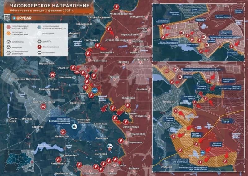 Свежая карта боевых действий на Украине от 03.02.2025: обзор последних событий на фронтах СВО