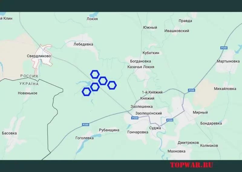 ВС РФ освободили большую часть Свердликово, противник минирует подходы к Судже в районе пруда к северо-западу от города