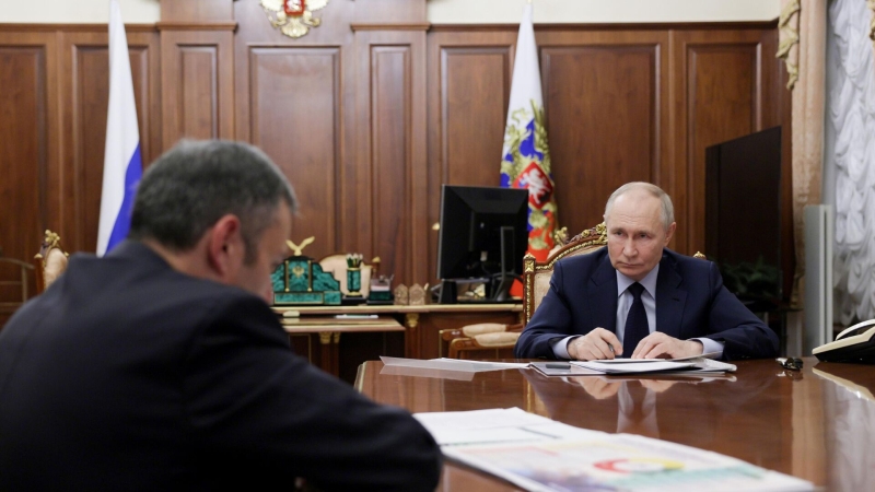 Путин поблагодарил курские власти за работу