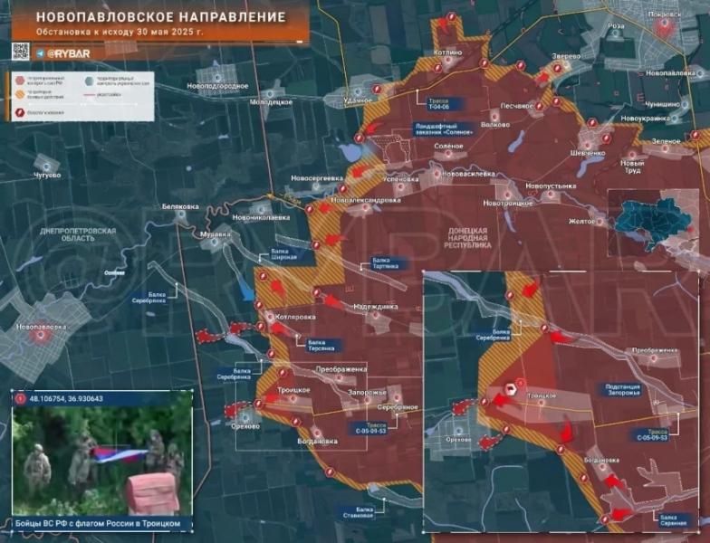 Свежая карта боевых действий на Украине на 31.05.2025: обзор последних событий на фронтах СВО