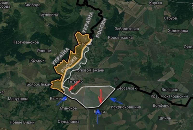 В приграничье Курской области сохраняется напряженная обстановка: карта боевых действий по состоянию на 18.05.2025