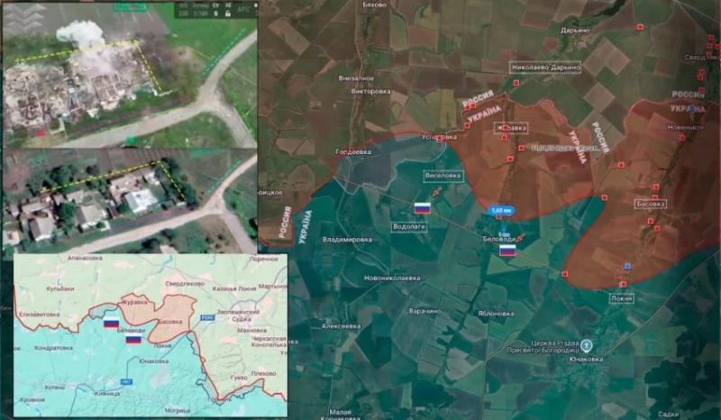 ВС РФ уничтожают ВСУ на Тёткинском и Глушковском направлениях в Курской области: карта боевых действий по состоянию на 14.05.2025