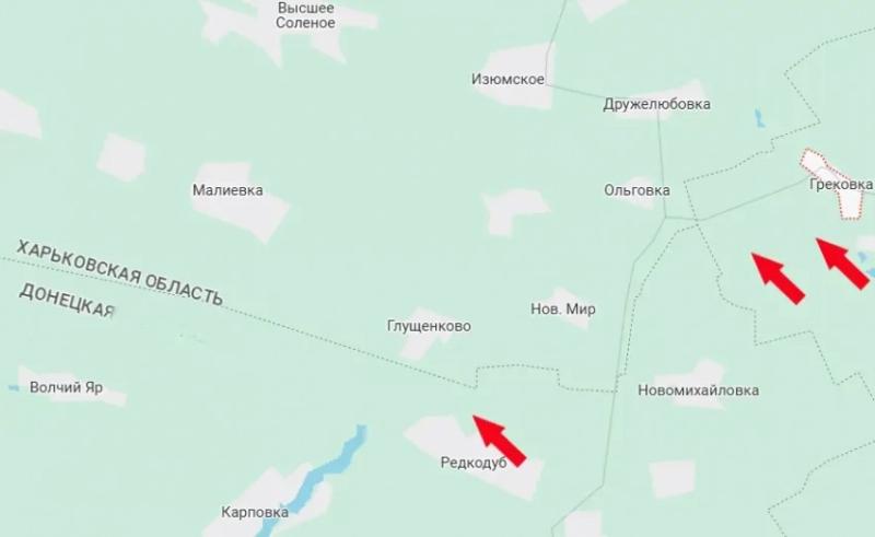 ВС РФ вышла к границе Харьковской области в районе луганской Грековки на Оскольском направлении