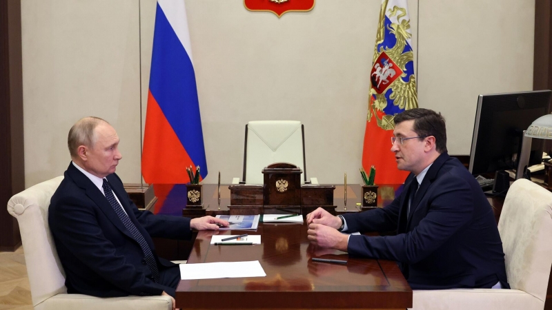 Путин пожелал удачи нижегородскому губернатору Никитину на выборах