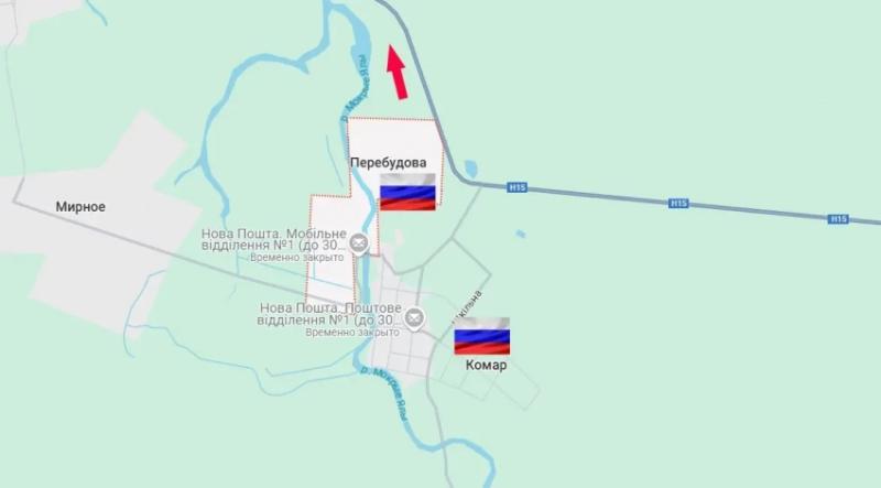 Российские войска освободили восточную часть села Перебудова и подошли к посёлку Запорожье у границы с Днепропетровской областью