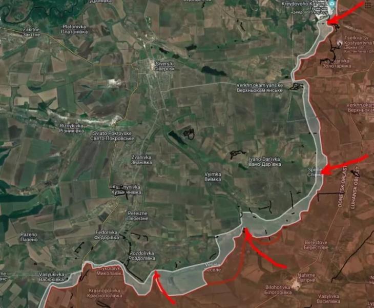 Свежая карта боевых действий на Украине по данным на 12:00 мск от 22.04.2024. Последние новости СВО на сегодня